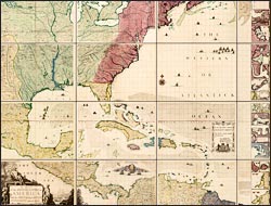 A map of the British Empire in America with the French and Spanish settlements adjacent thereto