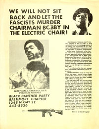 We Will Not Sit Back and Let the Fascists Murder Chairman Bobby in the Electric Chair!