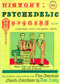 History of The Psychedelic Movement Cartoon and Coloring Book